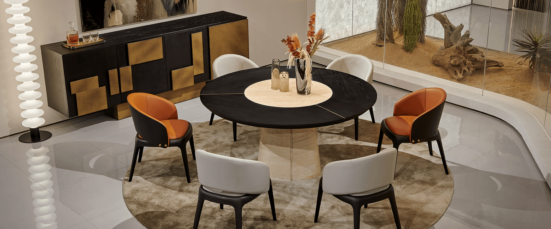 Dining table,Marble dining table