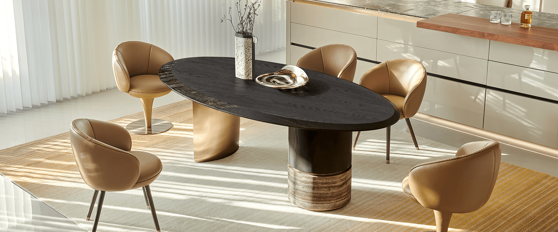 Marble dining table